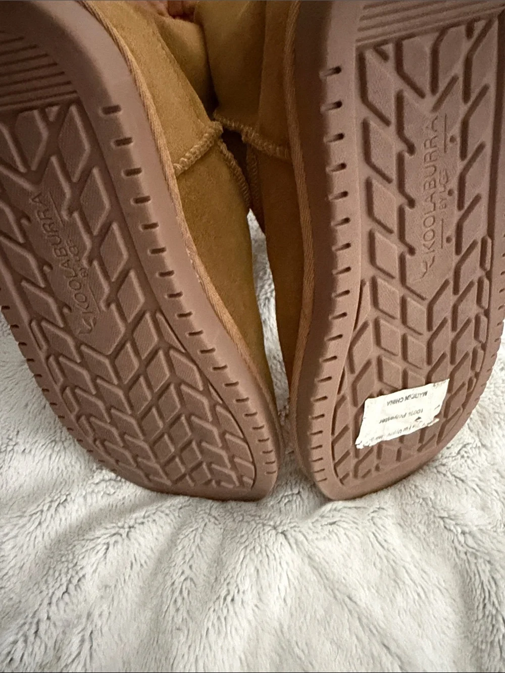 Koolaburra Kids Chestnut Suede Shearling Boots